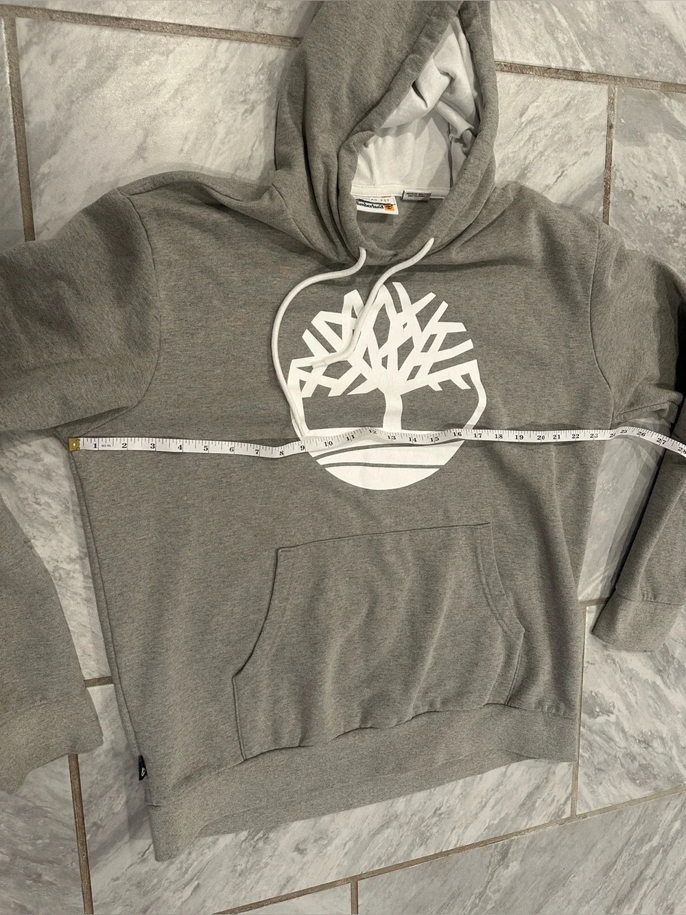 Timberland Mens Gray Pullover Hooded Sweater Size XL Regular Fit